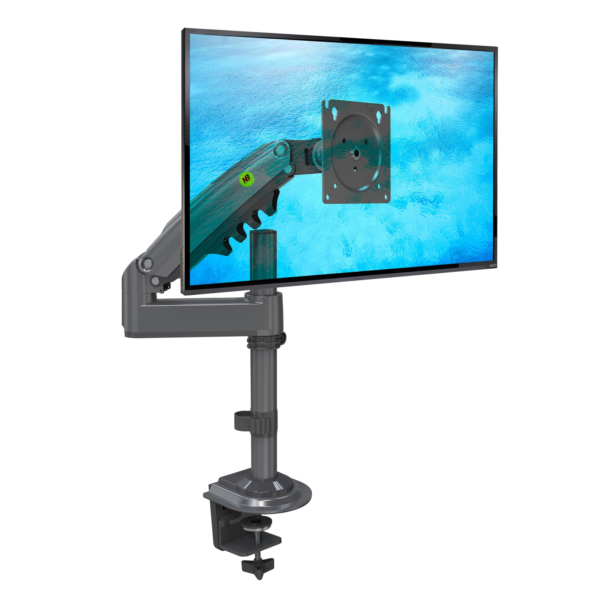 Support Ecran PC Moniteur de 17-30 Pouces Ergosolid - Charge de 2-9kg, Réglable, Rotatif à 360°