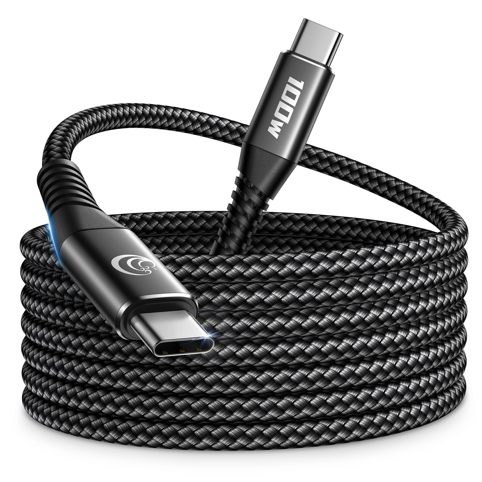 Câble Chargeur Nylon Tressé Aioneus - 100W, USB C vers USB C , 2m PD 5A (Via Coupon - Vendeur Tiers)