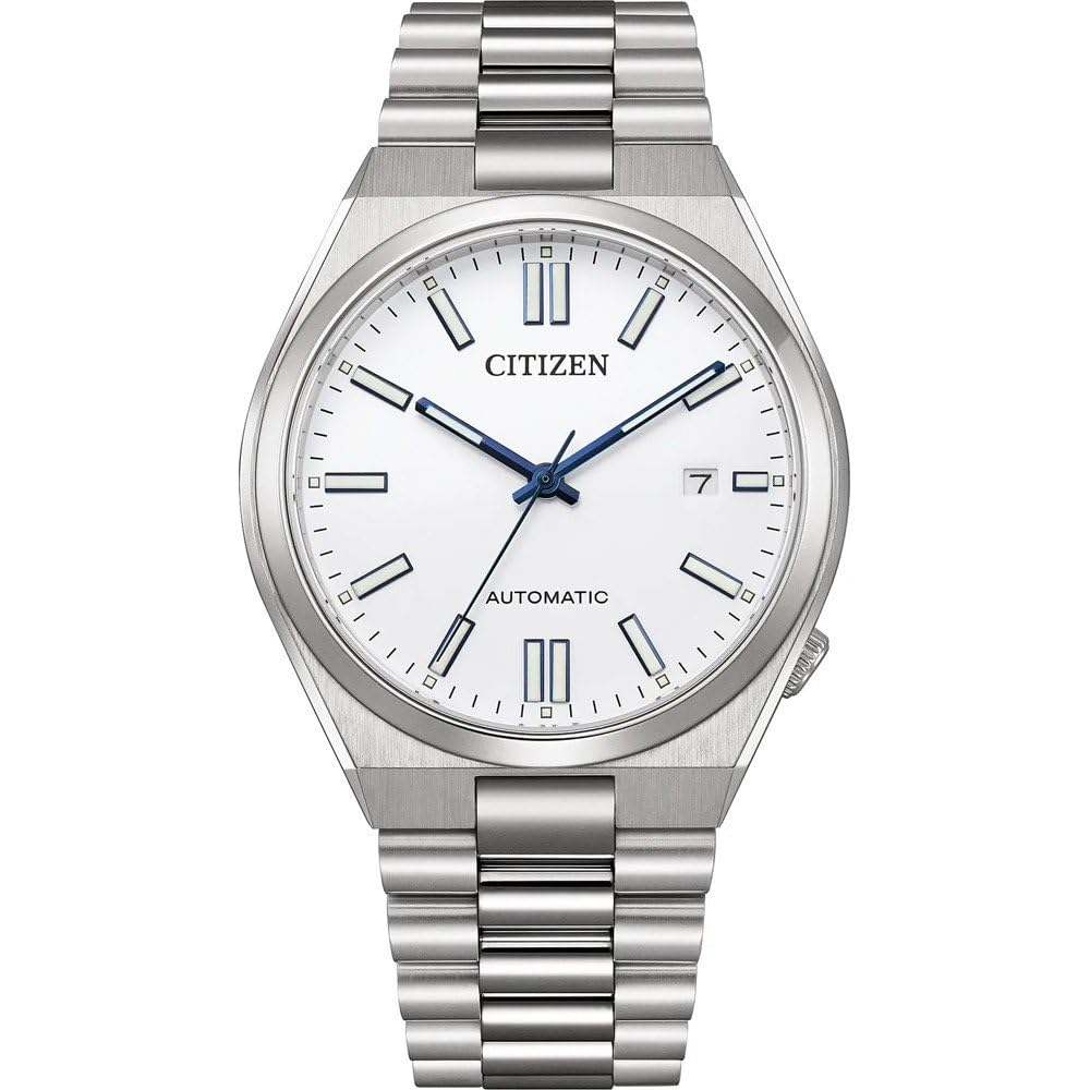 Montre automatique Citizen Tsuyosa - Citizen 8210, Verre Saphire, Cadran Blanc