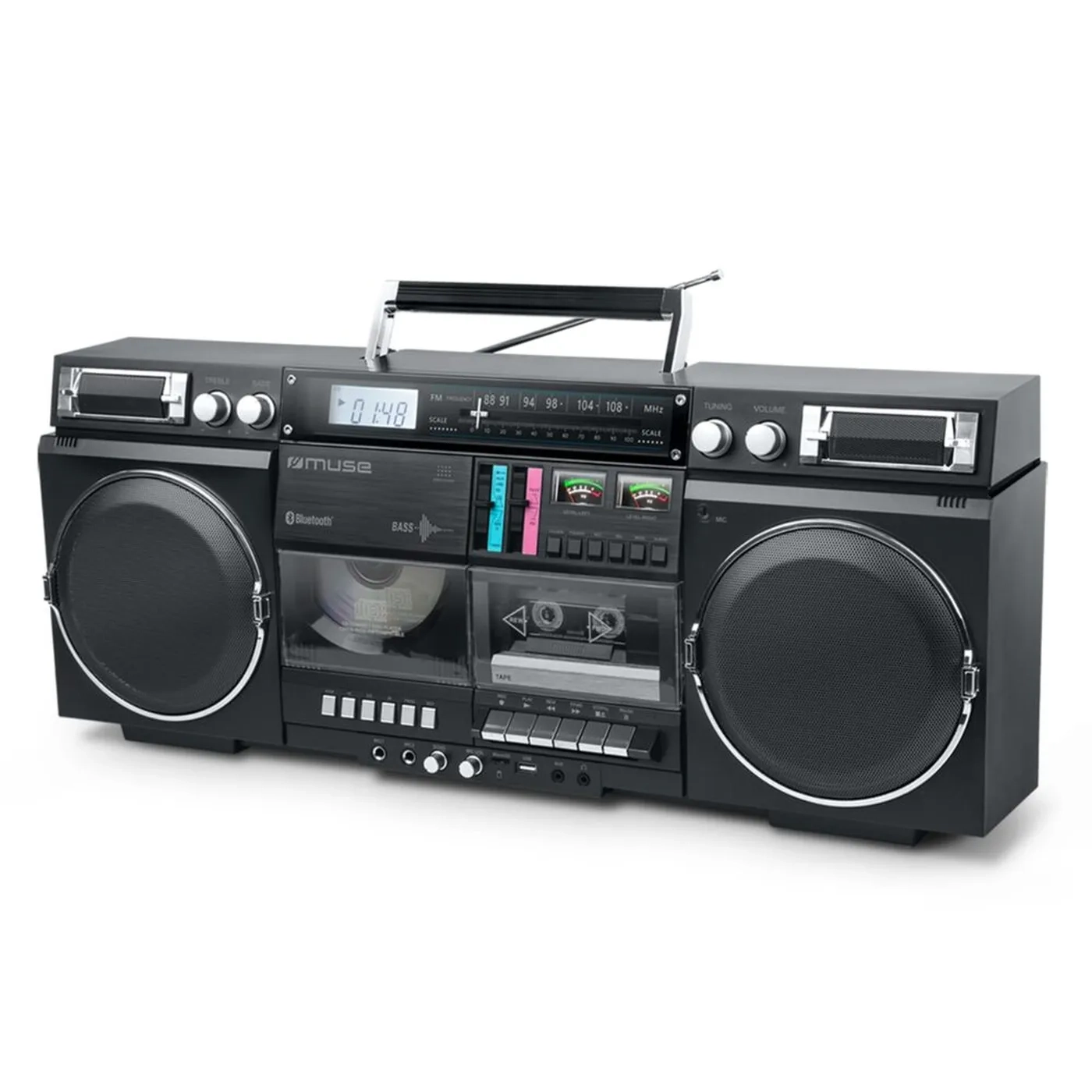 Poste Radio CD K7 et Bluetooth MUSE M-380