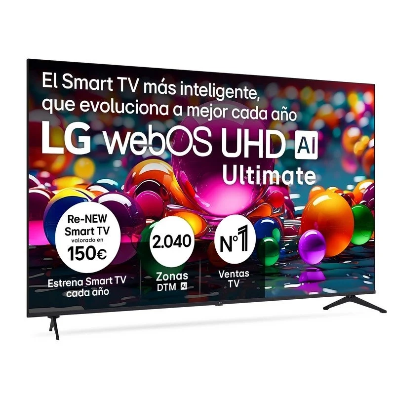 TV LG LED 75UA74006LB 75", 4K UltraHD, 60Hz, Smart TV, WebOS, HDR10 Pro, Sans Bordure