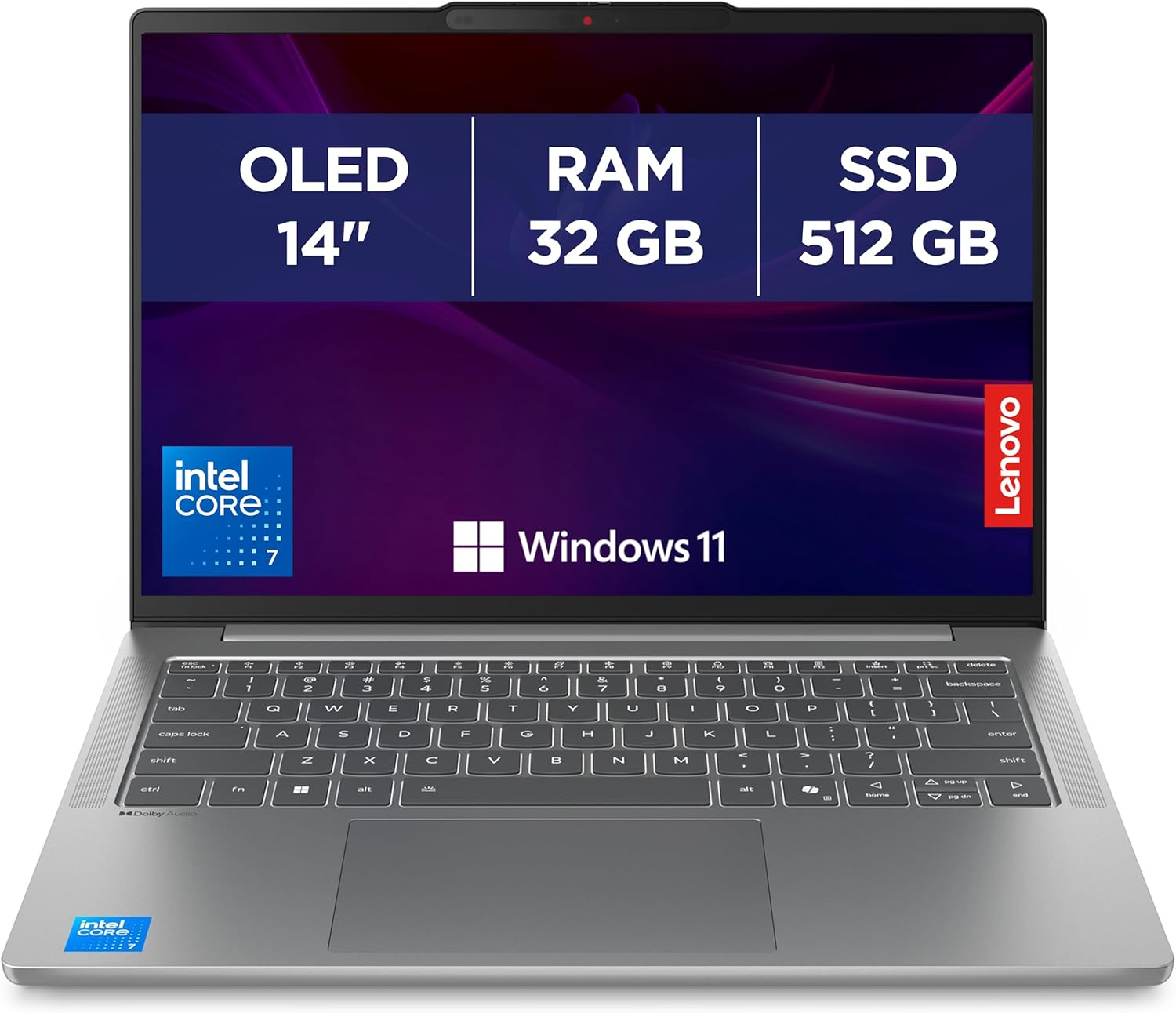 PC Portable 14" Lenovo IdeaPad Slim 5 14IRH10 - Intel Core i5 13420H, RAM 32 Go, SSD 512 Go, OLED, Windows 11 (Via 160€ sur Carte Fidélité)