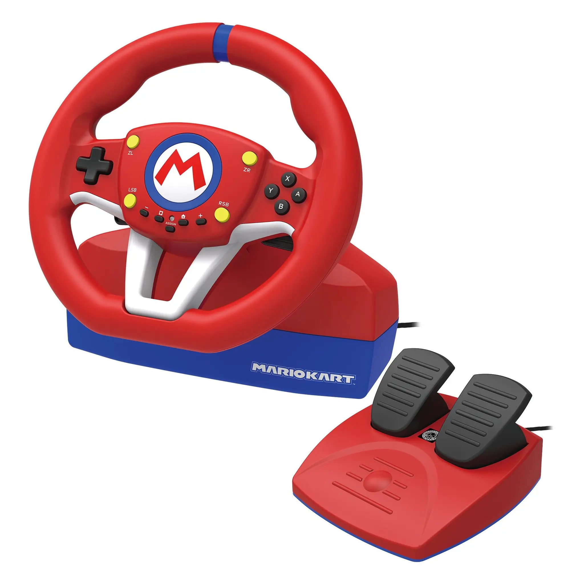 Ensemble Volant et Pédalier HORI Racing Pro Mario Kart Officiel Nintendo