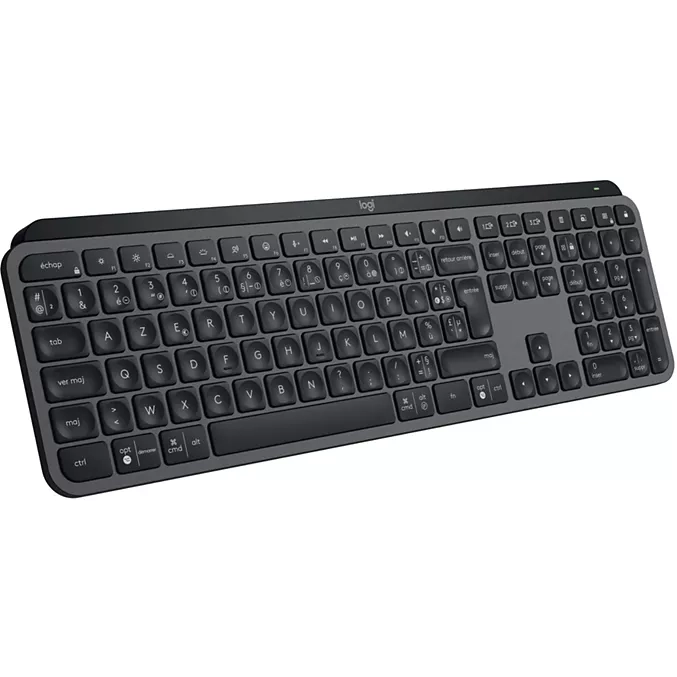 Clavier sans Fil Logitech MX Keys S - Azerty, rétroéclairé, rechargeable USB-C, Gris