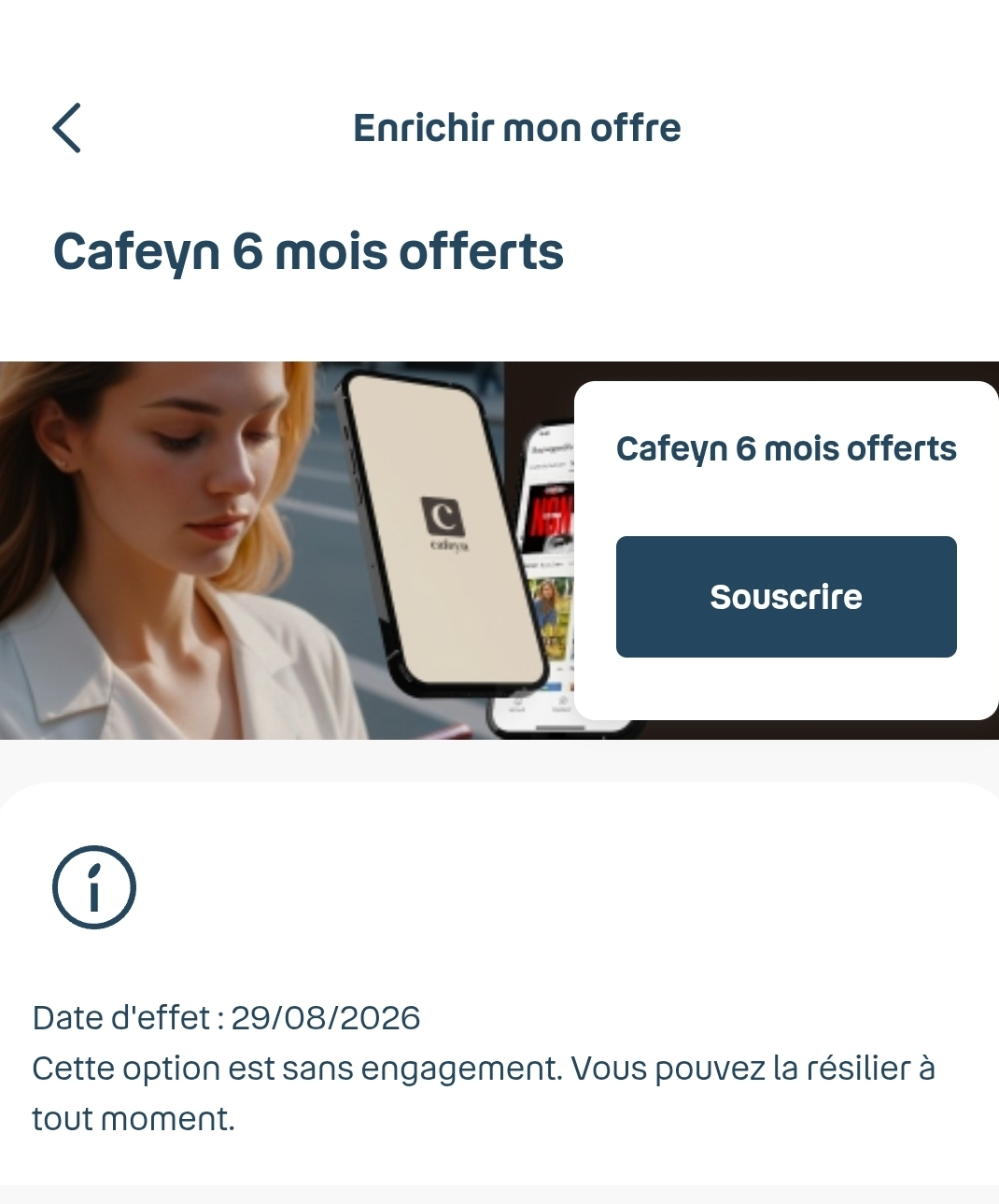 [Clients Bouygues Telecom/B&you] 6 mois d'abonnement à Cafeyn offerts