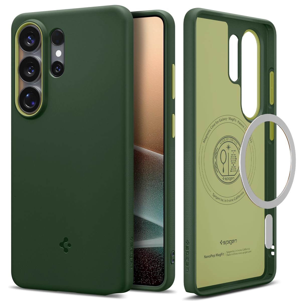 Coque Spigen Nano Pop MagFit Compatible avec Samsung Galaxy S26 Ultra - Vert Avocat (Vendeur Tiers)