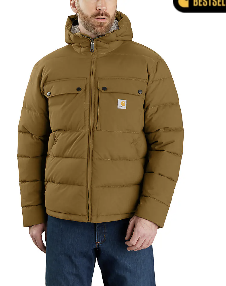 Veste isolée ample Carhartt - Montana, taille S à 2XL, Marron