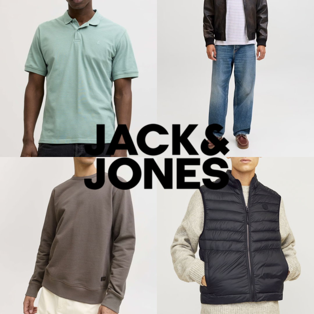Sélection d'articles Jack & Jones en promotion - Ex : Polo slim 100% Coton biologique - Vert menthe (du S au XXL)