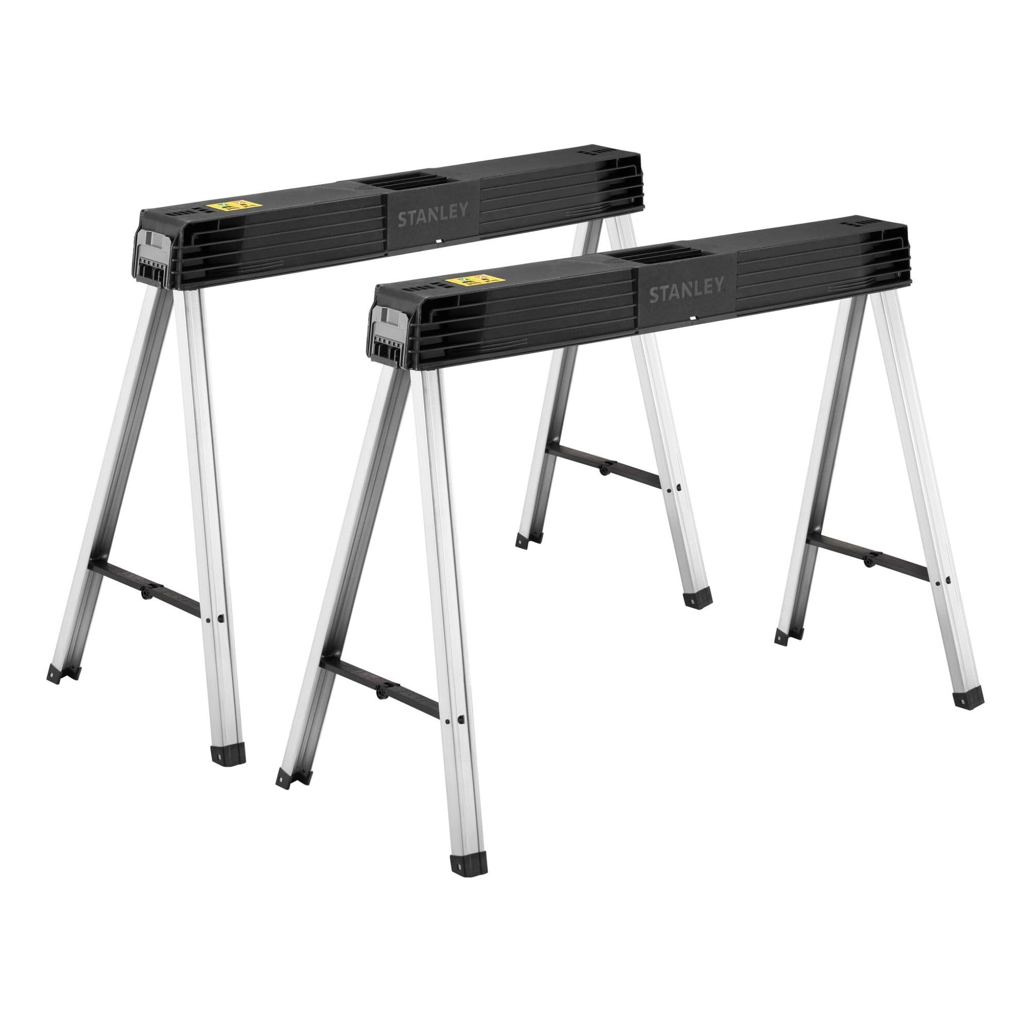 2 Tréteaux Métalliques Pliants Stanley 340Kg