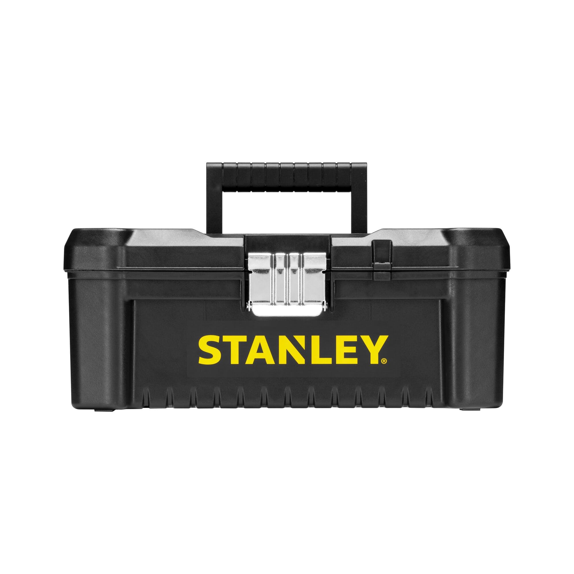 Stanley boîte à Outils avec plateau porte-outils amovible - 2 Organiseurs Sur Le Couvercle, Charnières Plastiques, Attaches Métalliques