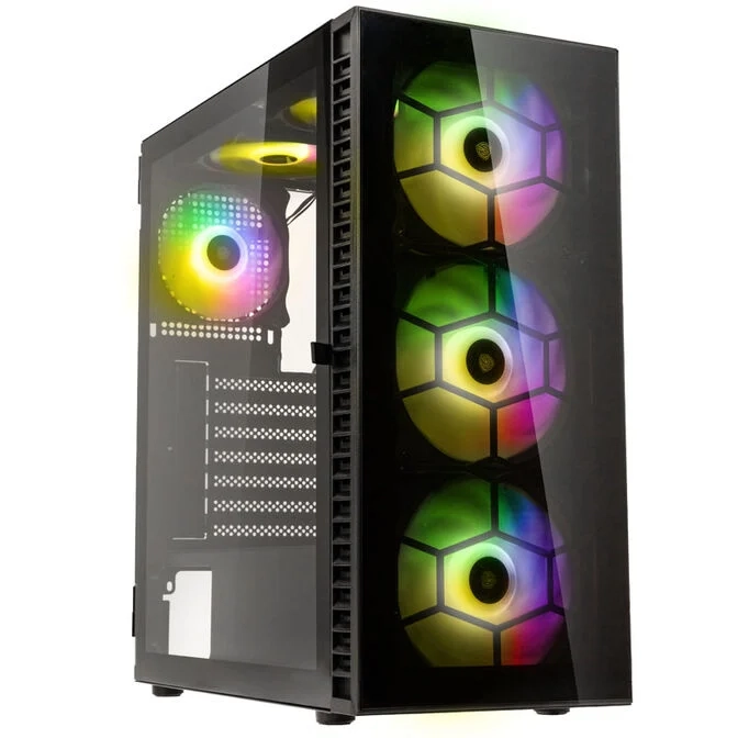 Boîtier PC Kolink Observatory HF Glass ARGB (6 ventilateurs inclus)