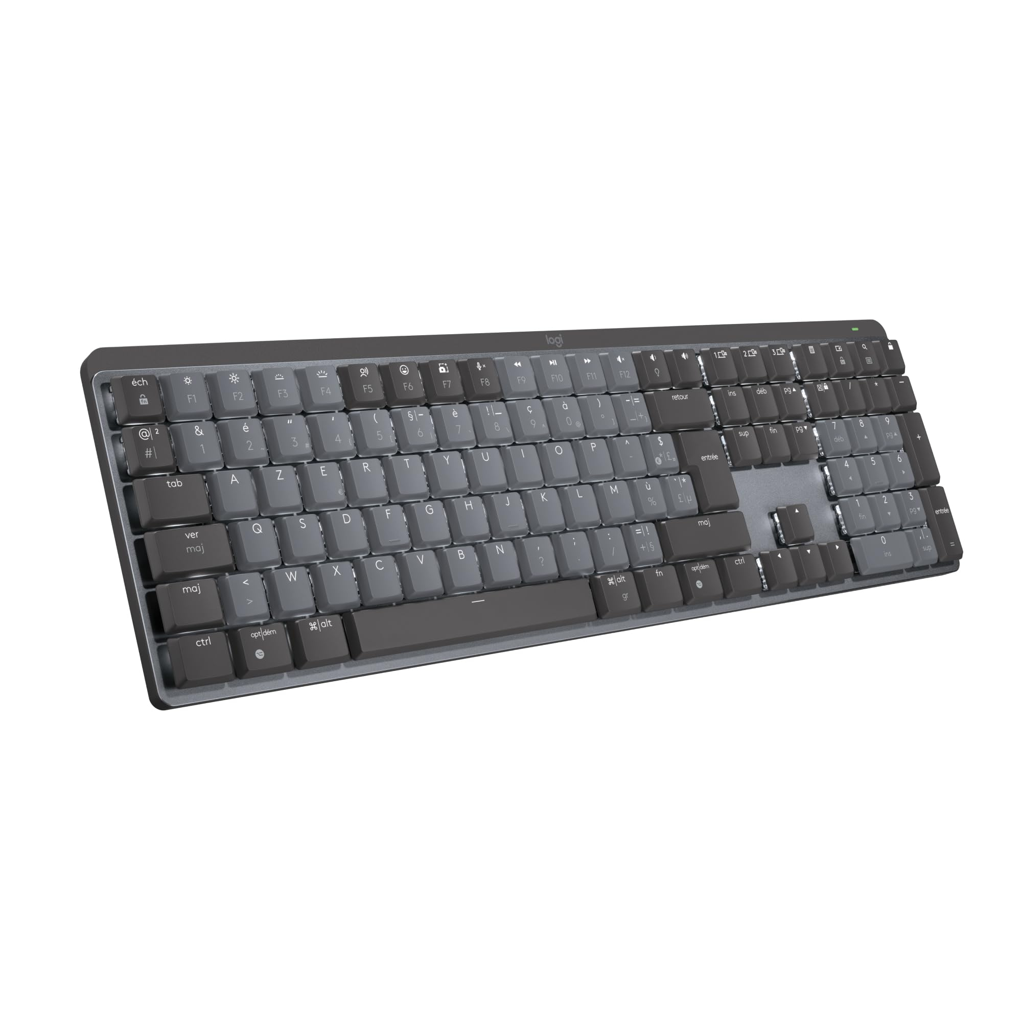 Clavier sans fil rétroéclairé gris Logitech MX Mechanical
