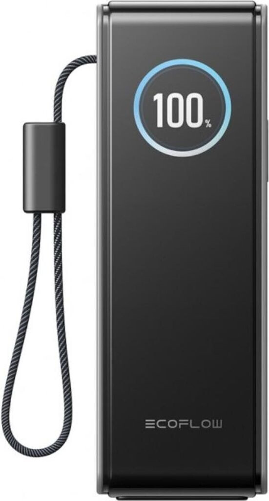 Batterie externe EcoFlow RAPID - 25 000 mAh, 170 W, Câbles intégrés