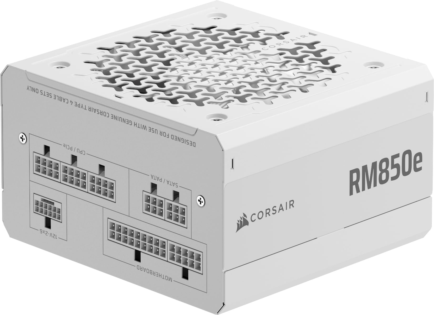Occasion Comme neuf: Alimentation PC modulaire Corsair RM850e White (2025) - 850W, 80 Plus Gold, ATX 3.1