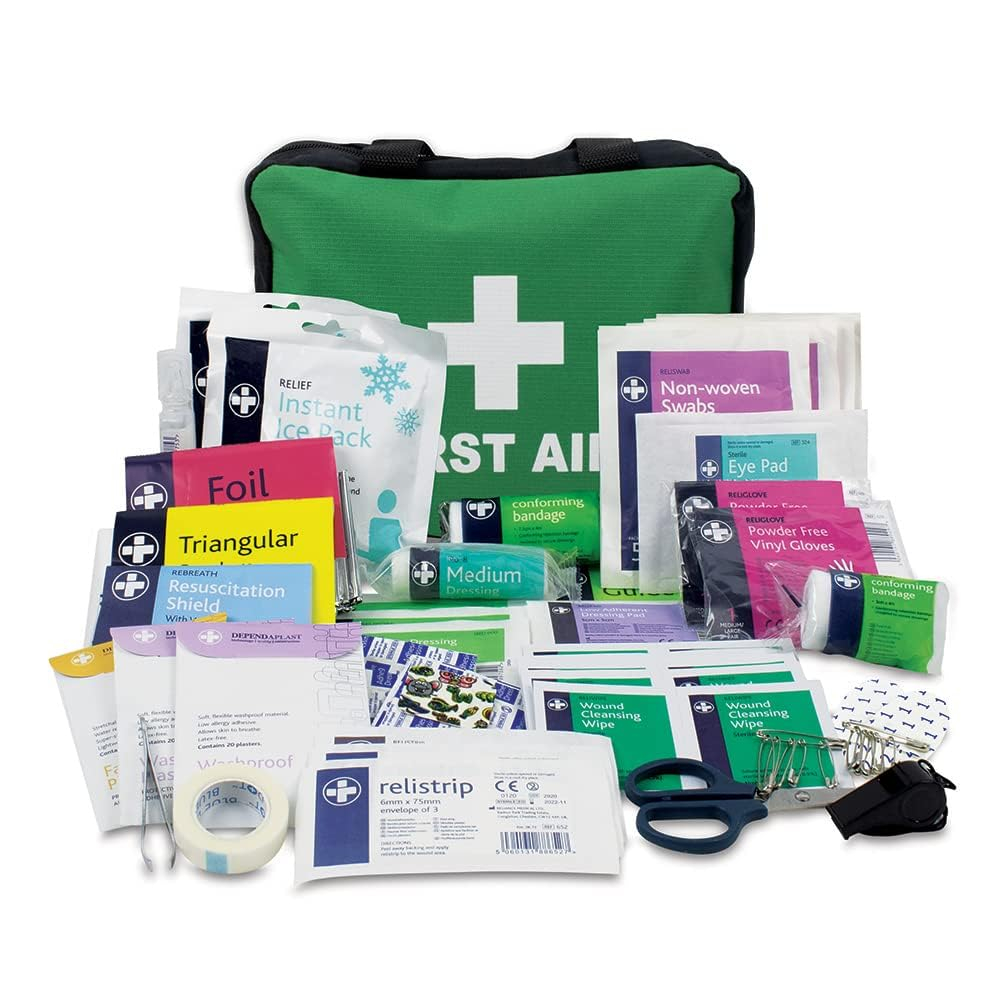 Trousse de Premiers Soins Lewis-Plast - Composant de Kit de Sauvetage, Normes Européennes, 160 Pièces