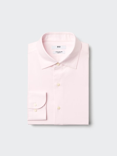 Chemise Slim Sans Repassage Uniqlo - Col élargi, Rayée, Plusieurs coloris, Tailles du XS au 3XL