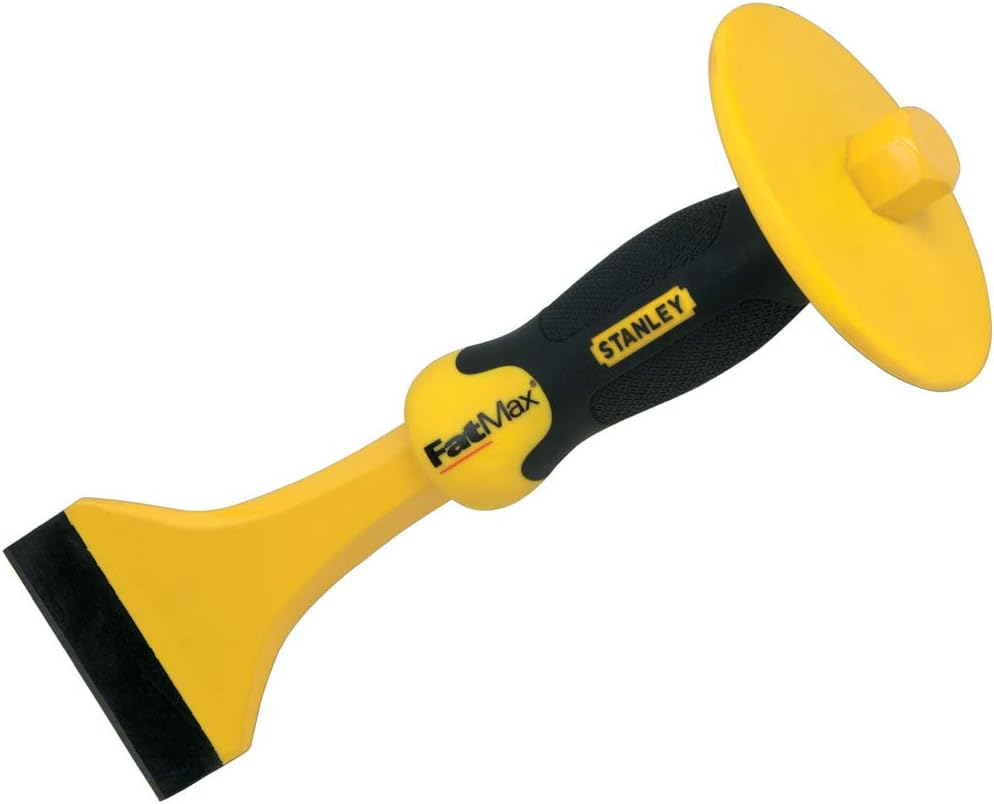 Ciseau de Carreleur Stanley Gamme FatMax - avec Protection Protège Main, 270x75mm, Acier Chrome Vanadium, Poignée Bi Matière