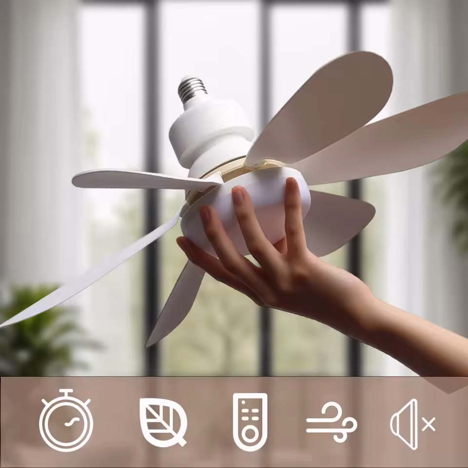Ventilateur de plafond led 40W e27