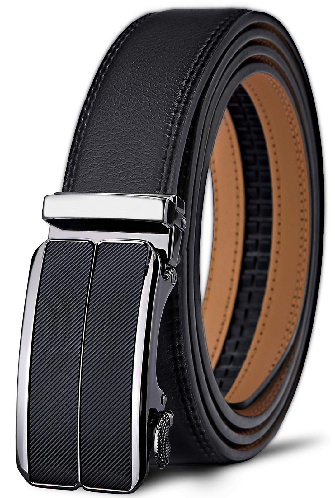 [Prime] Ceinture Cuir 35mm - Boucle Automatique, Taille Ajustable (Vendeur Tiers)