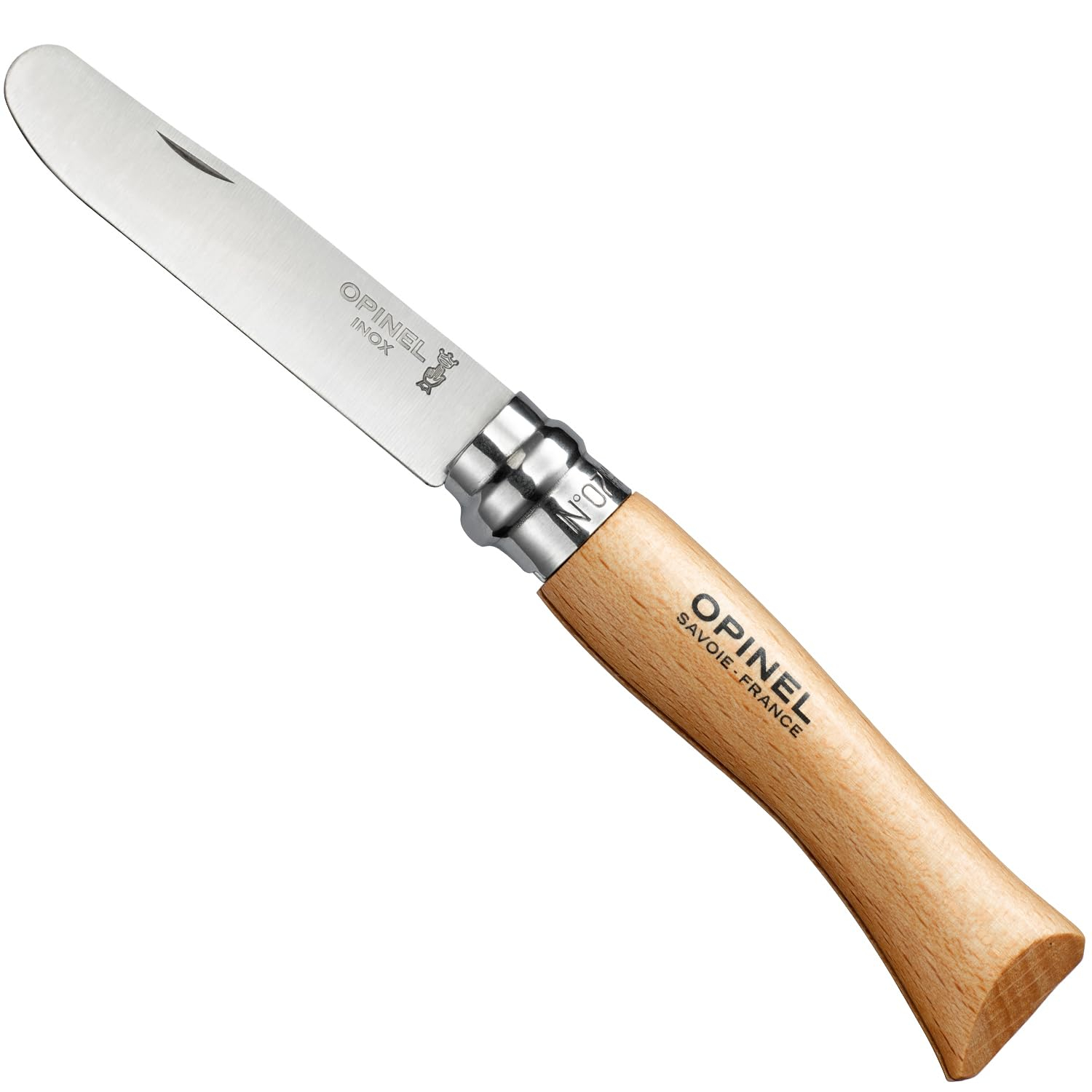 Couteau Pliant Opinel N°7 - avec Lame Arrondie (Via Coupon)