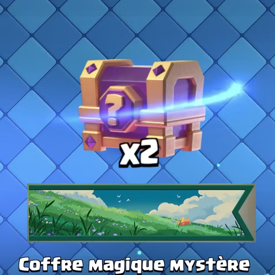 2 Coffres magique mystère et une bannière offerts sur Clash Royale (Dématérialisé)