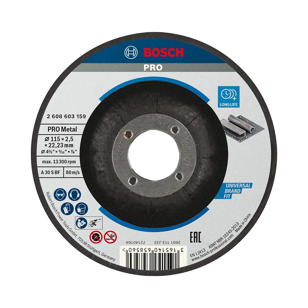 Disque à tronçonner PRO Metal Longlife Bosch - Acier au carbone, 11,5L x 11,5l centimètres