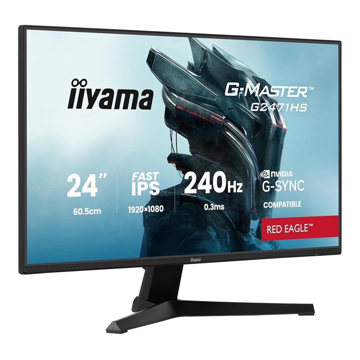 Ecran PC 24" Iiyama G2471HS-B1 - 1920x1080, 0.3ms MPRT, Format 16/9, Dalle Fast IPS, 240 Hz (Via Coupon)