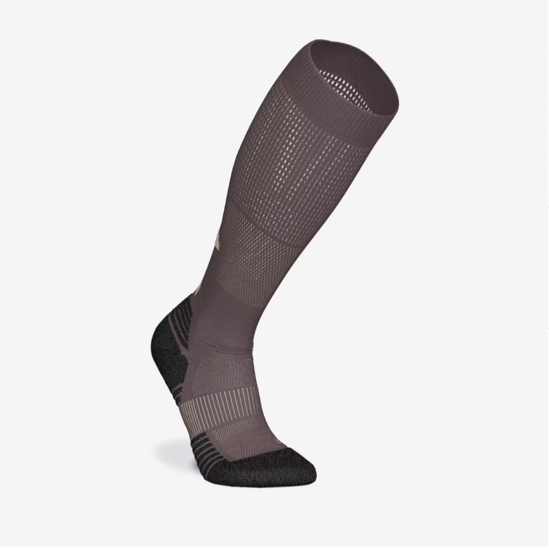 Chaussettes de compression Kiprun Running 500 - beige