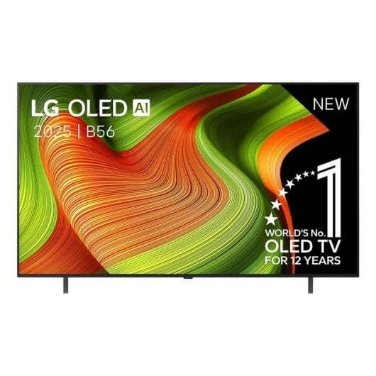 TV 65" LG OLED65B5 - OLED evo 4K, 120 Hz, Processeur alpha8 AI, HDR, FreeSync Premium, Smart TV (via 220€ sur la carte fidélité)