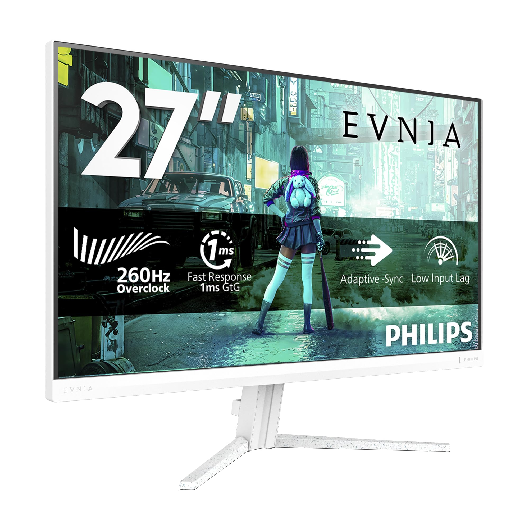 Ecran PC 27" Philips Evnia Gaming Moniteur 27M2N3201PL - 260Hz, Fast IPS Dalle, 1ms GtG, HDR10