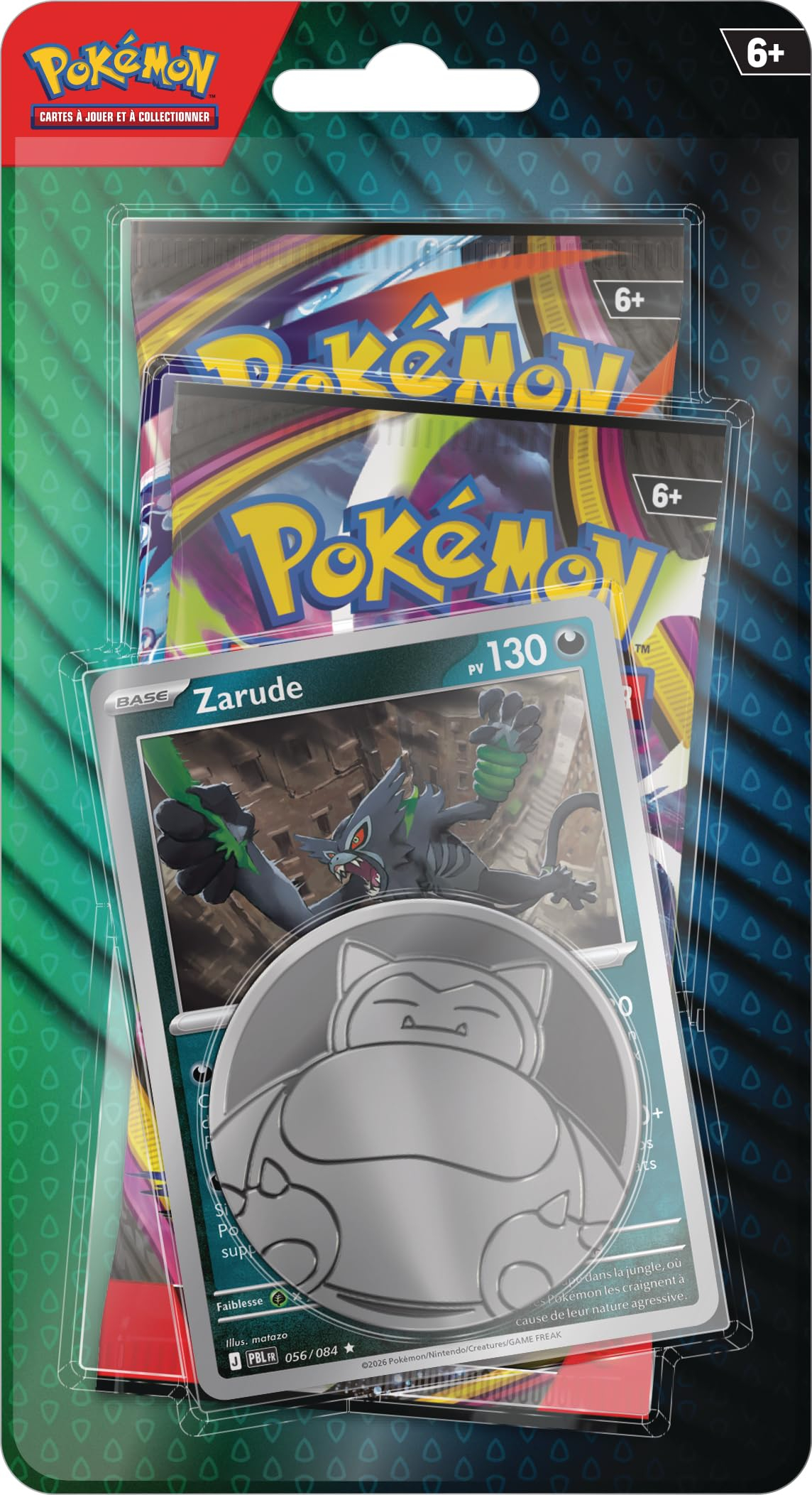 Pack de 2 boosters Pokémon (2 boosters et Carte Promo Brillante)