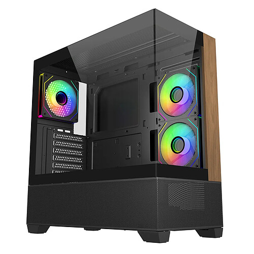 Boitier PC Cooler Master Elite 690 Wood, Noir