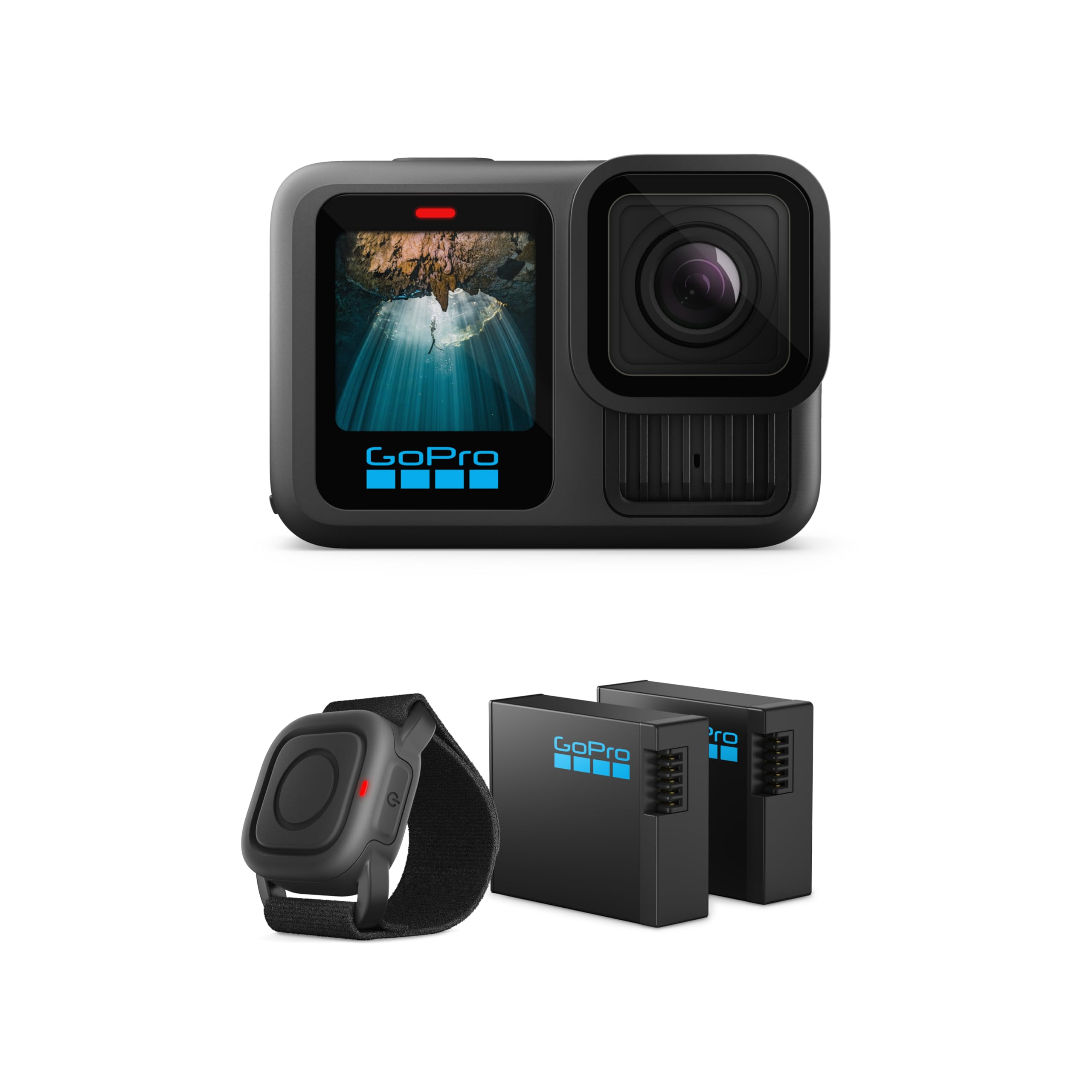 Caméra d’action GoPro HERO13 Black - Pack avec 2 batteries Enduro et télécommande étanche