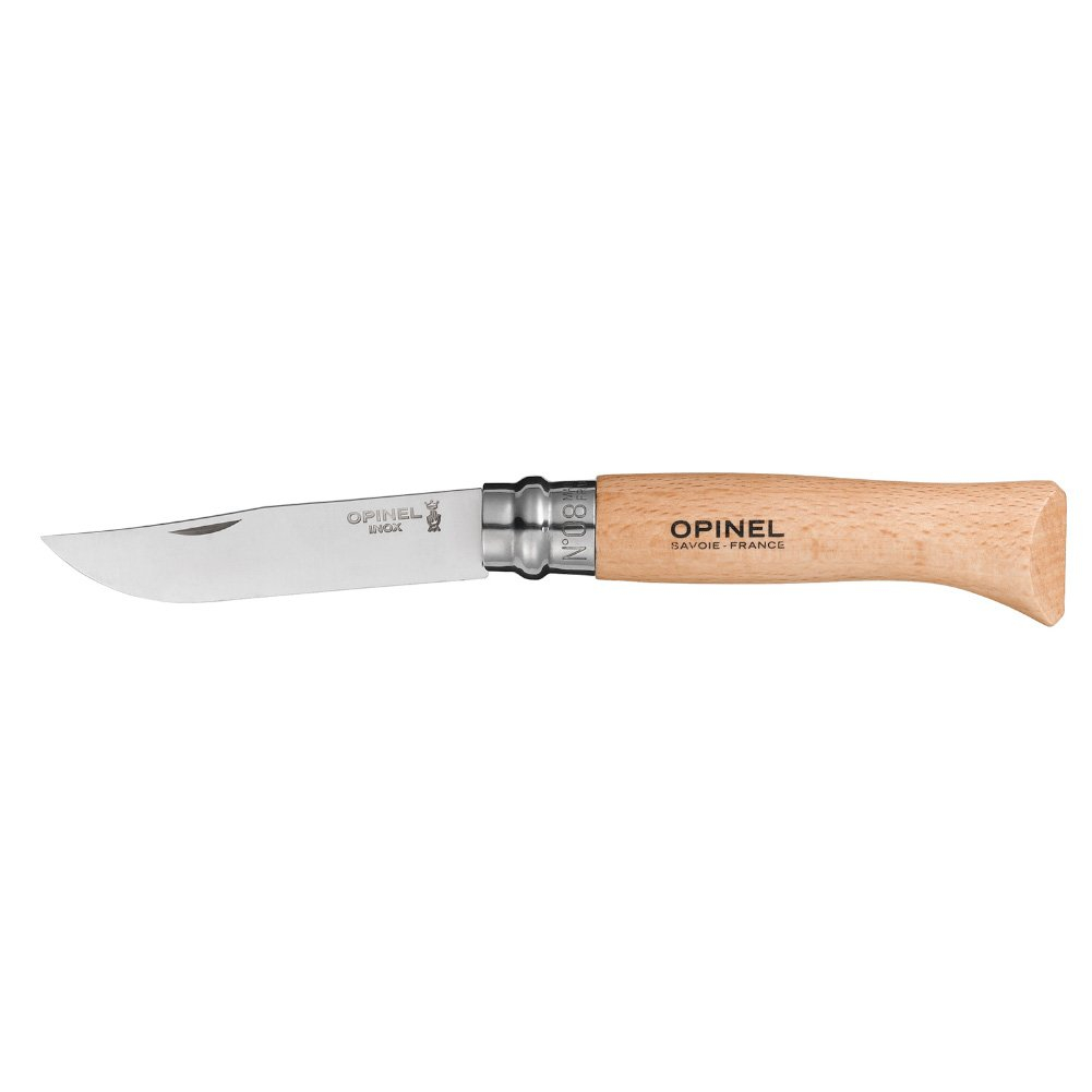 Couteau Opinel N°8 - Acier Inoxydable Martensitique, Lame 8,5cm