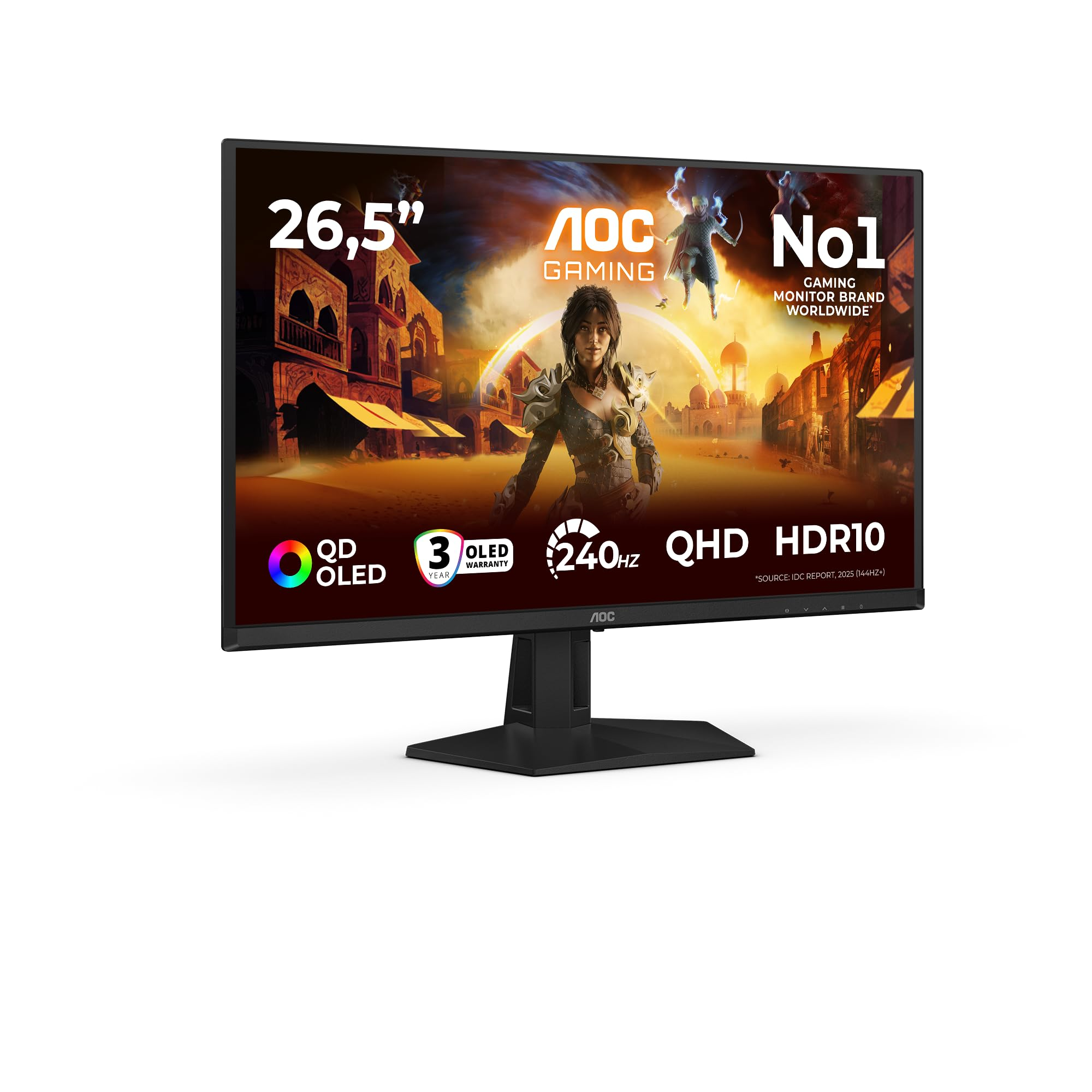 Ecran PC 27" AOC Gaming Q27G41ZDF - QHD (2560x1440) QD-OLED 240 Hz, HDR10