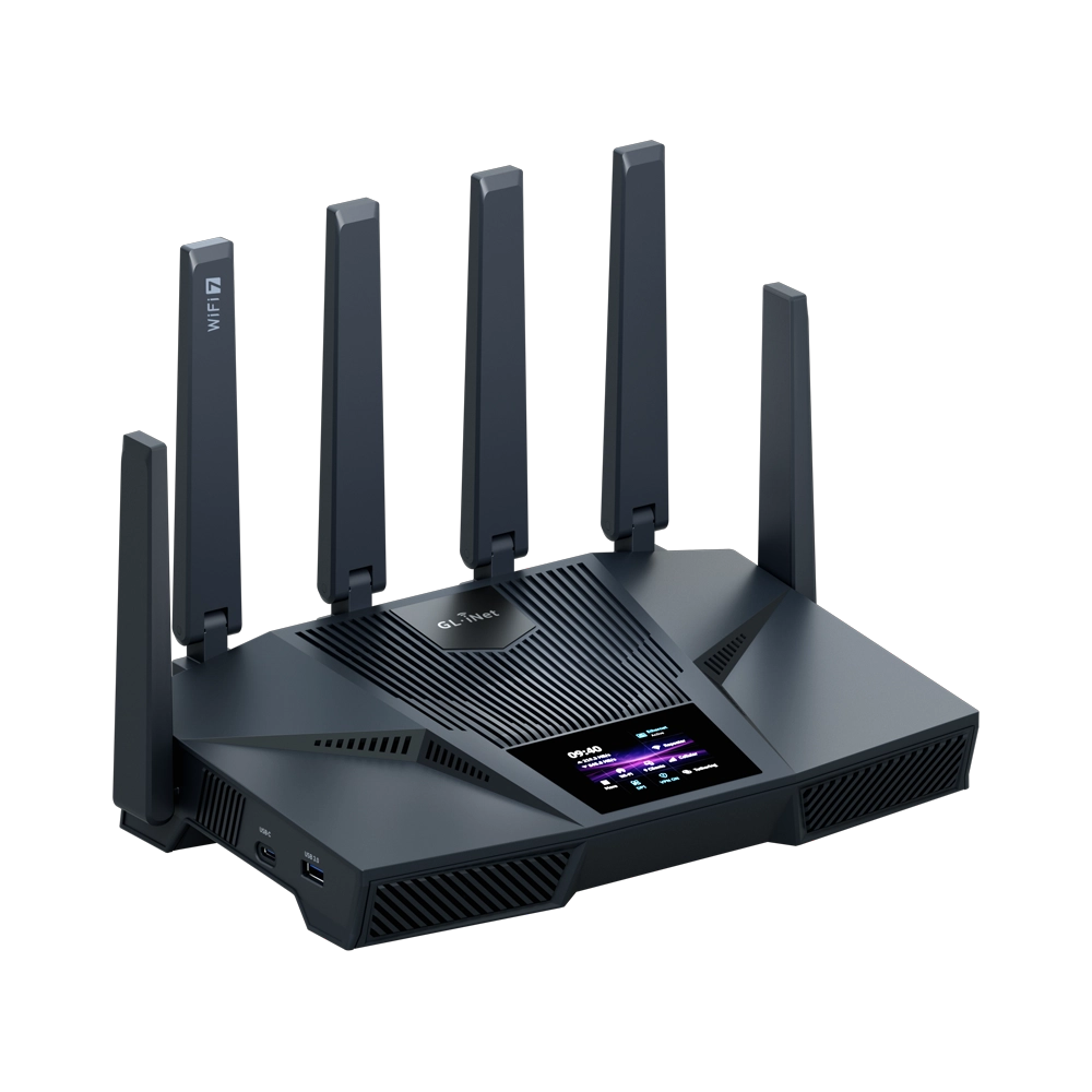 [Précommande] Routeur Gl.Inet Flint 4 (BE14000) - Wi-Fi 7 Tri-bande, Port SFP+, Ethernet 10Gbps, 4x2.5Gbps, 4x1Gbps (gl-inet.com)