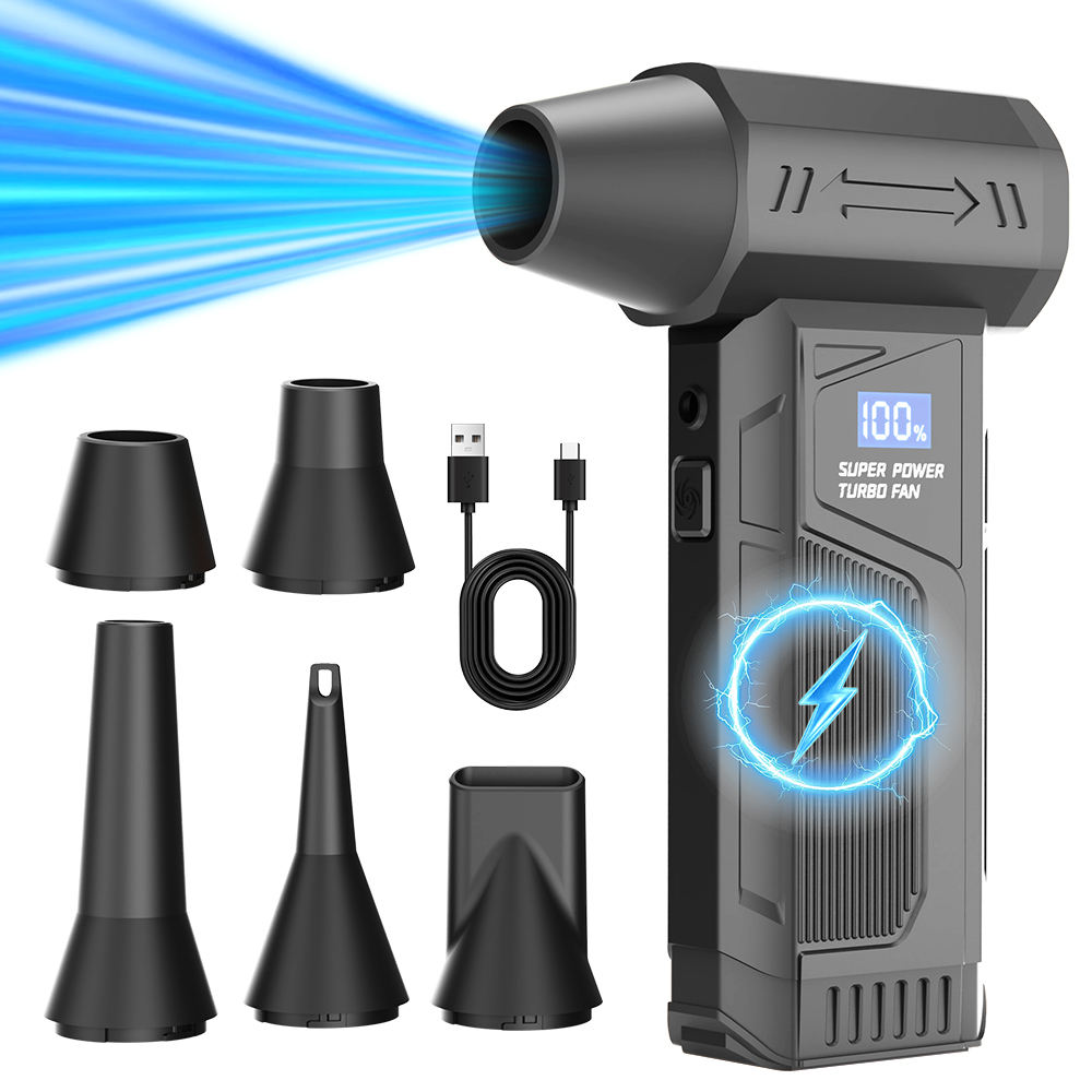 [Nouveaux clients] Mini Souffleur Turbo sans fil - 110 000 tr/min, 4000mAh, 3 Niveaux
