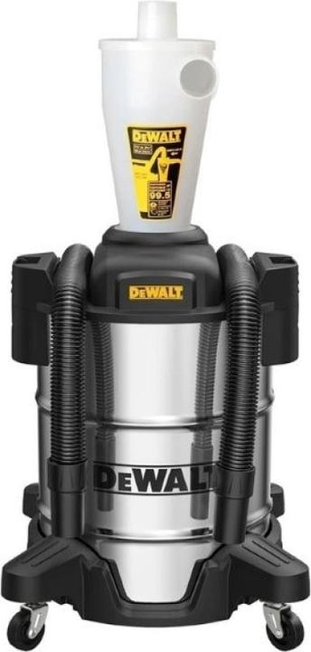 Séparateur de poussière cyclonique DeWalt 38L DXVCS003 cuve Inox
