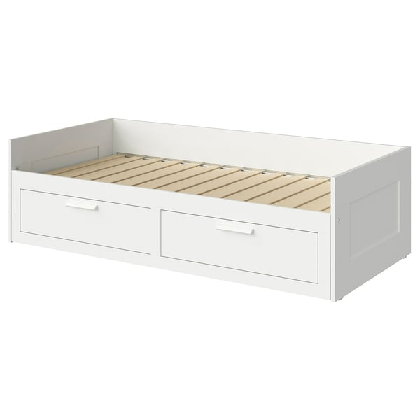 [Ikea Family] Lit banquette Ikea Brimnes - 2 places (structure), blanc, 80x200 cm