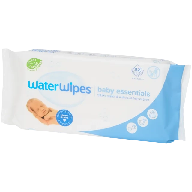52 Lingettes pour bébé Waterwipes
