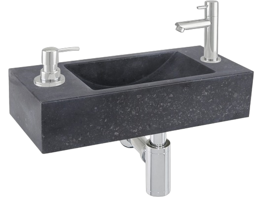 Ensemble de Lave-mains avec Distributeur de Savon Differnz Sapon - 42 x 18,5 x 9 cm