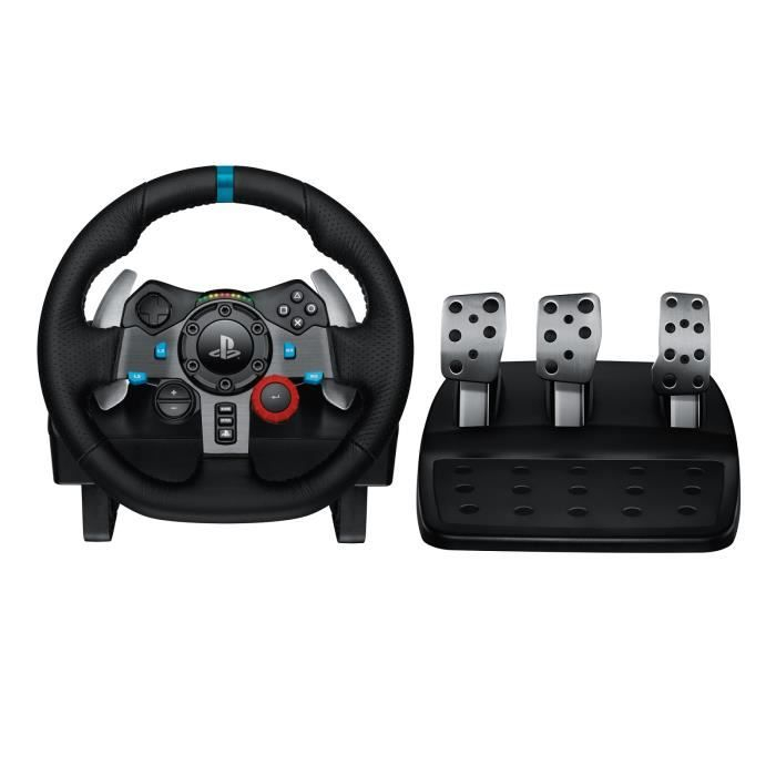 Volant de course et pédales G29 Logitech G - Compatible PS5, PS4 et PC (219,99€ avec le levier)