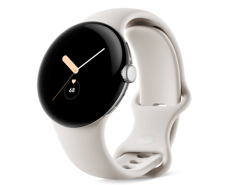Montre connectée Google Pixel Watch AMOLED - 41 mm, Numérique, Écran tactile, Argent, Wifi, GPS (satellite), blanc