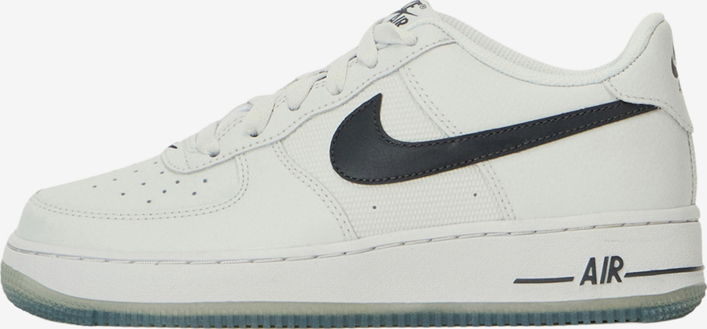 Baskets Nike Air Force 1 enfant/ado - Gris clair, tailles 35,5 à 38,5