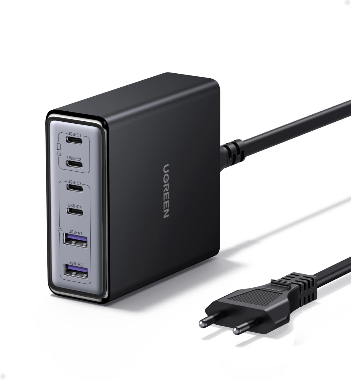 Chargeur USB C Rapide UGREEN Zapix 100W 6 Ports - Station de Charge GaN Tech (vendeur tiers)