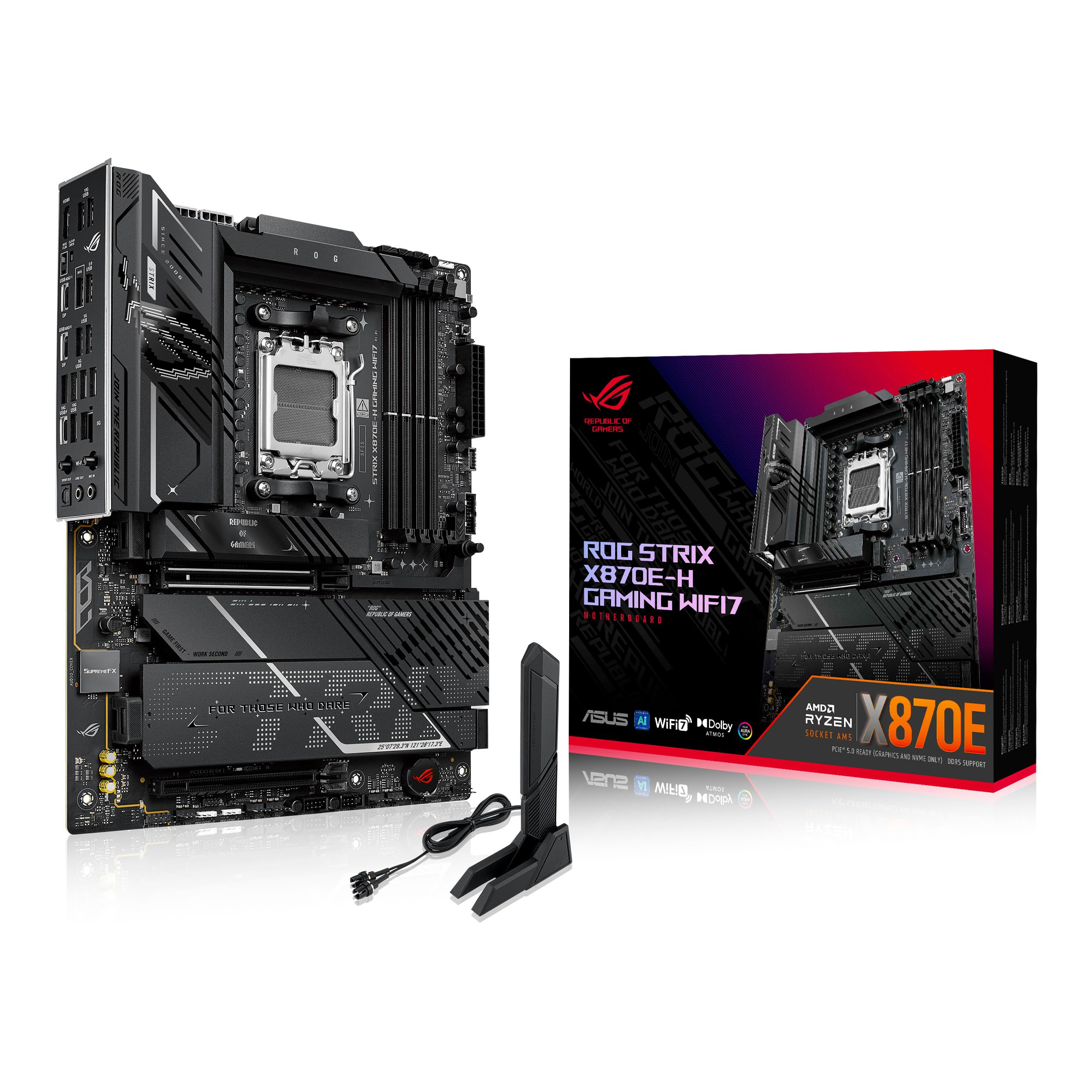 Carte Mère Asus ROG Strix X870E-H Gaming WIFI7 (90MB1M90-M0EAY0) - AM5 (Via ODR de 30€)