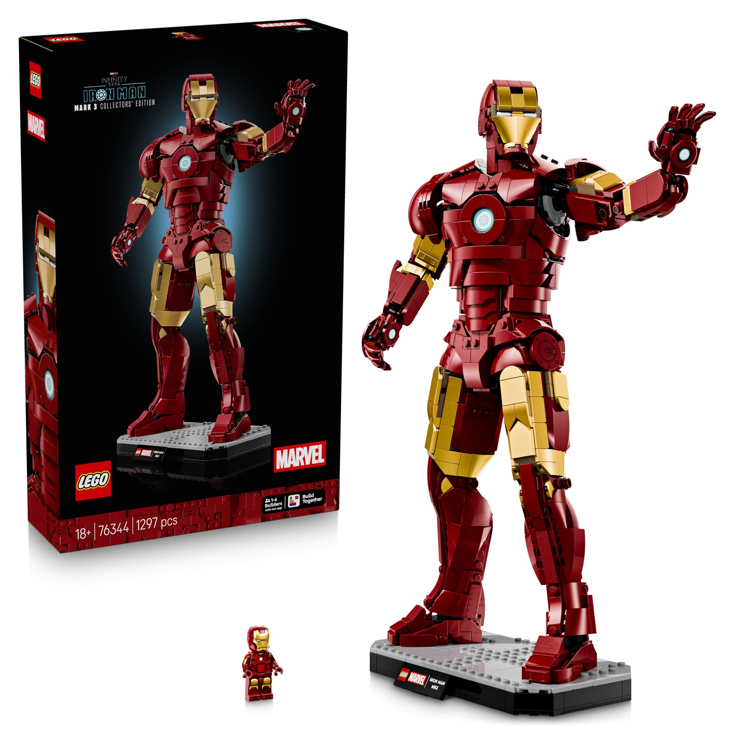 Jeu de construction Lego Marvel Iron Man Mark 3 Édition Collector 76344 (via coupon)