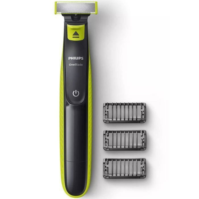 Tondeuse à barbe & cheveux électrique Philips OneBlade Face QP2724/10 - 3 attaches (1 / 3 / 5 mm) incluses