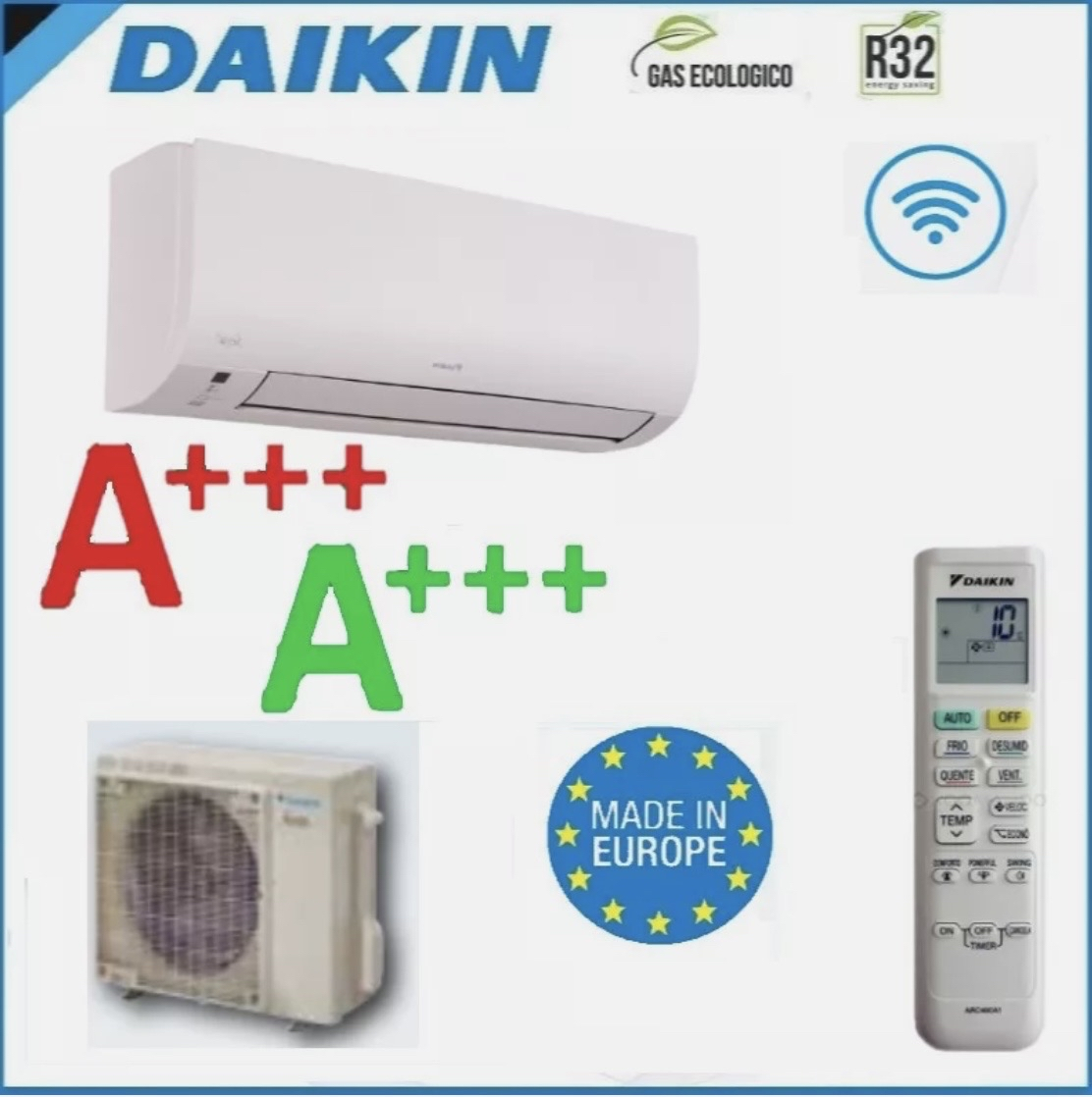 Climatiseur réversible Daikin ATXD35A - ARXD35A 12000 BTU Wi-Fi A+++, A+++