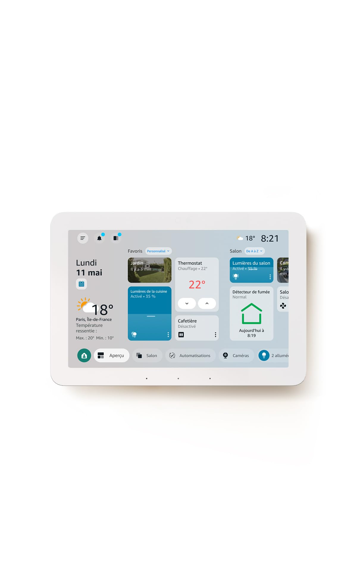 Ecran de contrôle Domotique 8" Amazon Echo Hub